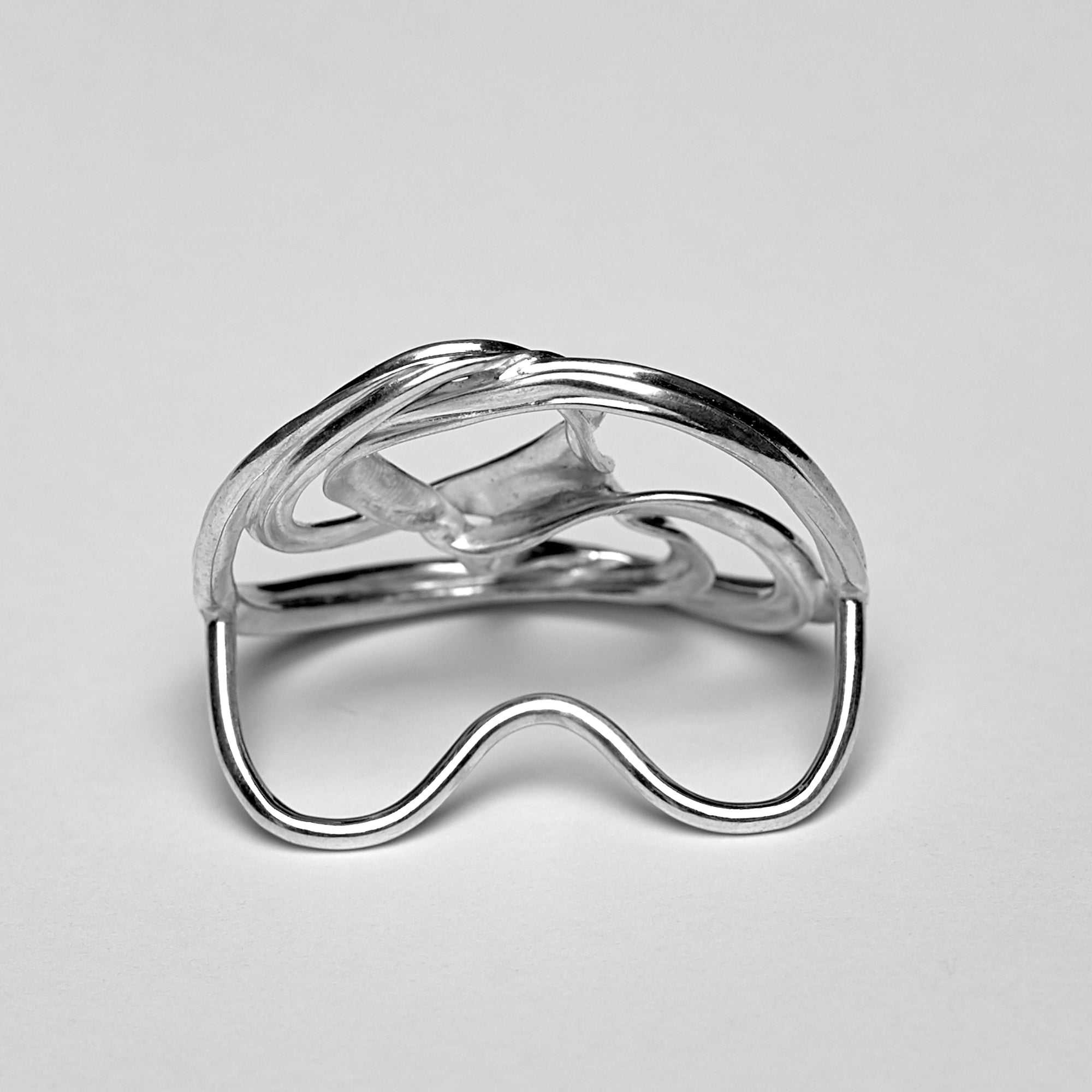 Scarf Ring - Handmade in 925 Silver